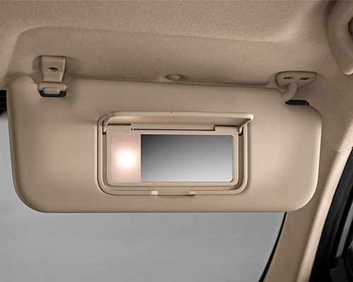 Protective film for automobile sun visor cosmetic mirror